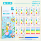 CLEARANCE Children Coloring Note/ Watercolor Note/ Children Painting Sticky Note/  Pocket Painting Note/ Coloring Book