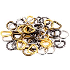 Metal D ring/ Bag Accessories D Buckle 2 Pieces/ D Buckle Ring for Bag/ Semi Ring Ribbon Clasp/ Ring Buckle for Webbing