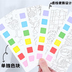 CLEARANCE Children Coloring Note/ Watercolor Note/ Children Painting Sticky Note/  Pocket Painting Note/ Coloring Book