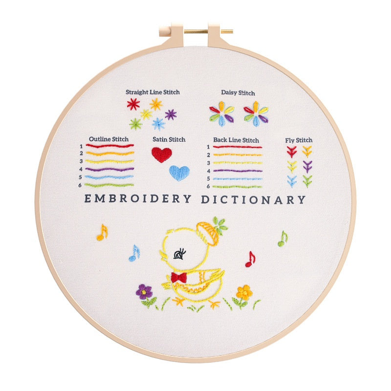 Beginner Embroidery kit/ Starter Embroidery Kit/ Needlework for Beginners/ Basic Stitching Embroidery Set/ Sulam Tangan