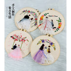 Wedding Theme Embroidery Kit/ Bride & Groom Embroidery Set/ Set Sulaman Tangan/ Embroidery Kit Needlework/ Cross stitch