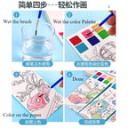 CLEARANCE Children Coloring Note/ Watercolor Note/ Children Painting Sticky Note/  Pocket Painting Note/ Coloring Book