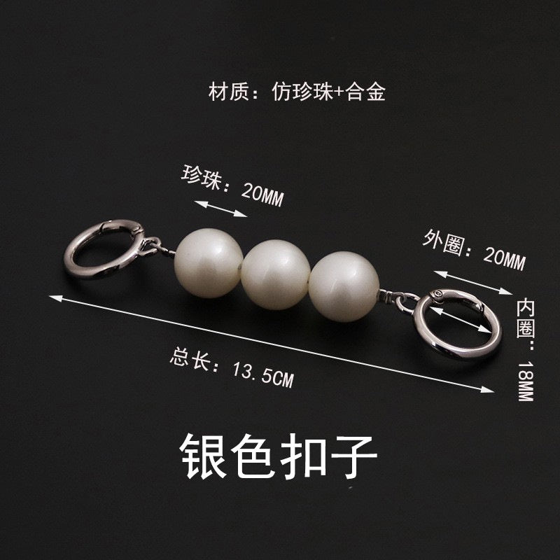 Bag Extension Chain/ Pearl Bag Chain/ Bag Accessories/ Shoulder Strap Extension/ Bag Chain Extension Strap/ Detachable