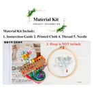 Wedding Theme Embroidery Kit/ Bride & Groom Embroidery Set/ Set Sulaman Tangan/ Embroidery Kit Needlework/ Cross stitch