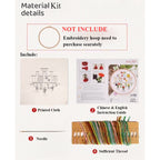 Beginner Embroidery kit/ Starter Embroidery Kit/ Needlework for Beginners/ Basic Stitching Embroidery Set/ Sulam Tangan