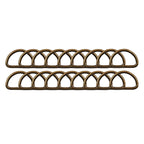 Metal D ring/ Bag Accessories D Buckle 2 Pieces/ D Buckle Ring for Bag/ Semi Ring Ribbon Clasp/ Ring Buckle for Webbing