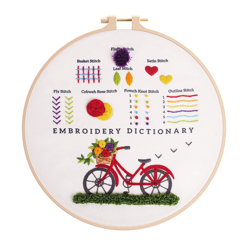 Beginner Embroidery kit/ Starter Embroidery Kit/ Needlework for Beginners/ Basic Stitching Embroidery Set/ Sulam Tangan