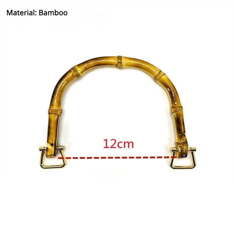 1 pair (2pcs) DIY bag accessories Wooden / Bamboo Bag Handle Wood Handle Pemegang Beg Kayu Bamboo Bag Handle
