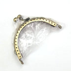 Bronze Colour Kiss Lock Semi circle Purse Frame DIY Purse Accessories Sewing Clasp Purse Crochet purse accessories 口金钱包包