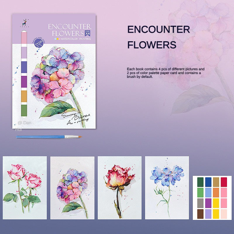 CLEARANCE Creative Watercolor Painting Book Decompression Coloring Book Graffiti Drawing Book Cartoon with Paint