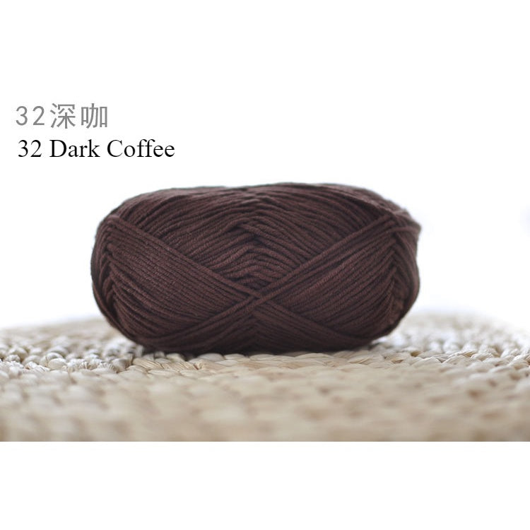 4ply Milk Cotton Yarn (01 - 35) / Meng Wawa Yarn/ Crochet Yarn/ Knitting Yarn/ Benang Kait Milk Cotton 雪妃尔萌娃娃4股牛奶线棉纱线