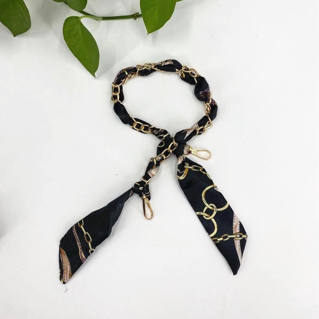 New Silk Scarf Chain DIY Woven Bag Hardware Accessories Portable Shoulder Strap