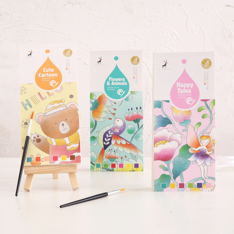 CLEARANCE - Children Coloring Note/ Watercolor Note/ Children Painting Sticky Note/Pocket Painting Note
