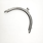Silver Colour Kiss Lock/Glossy Semi Circle Purse Frame/DIY Crochet Purse Accessories/ Sewing Clasp Purse 口金钱包包包配件