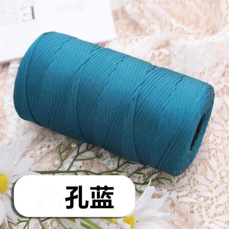 250g Flat Ribbon Yarn/ benang kait beg/ Icy Yarn/ Tape Yarn/ Tali Beg/ crochet yarn/ 丝光线/冰丝棉麻扁带线