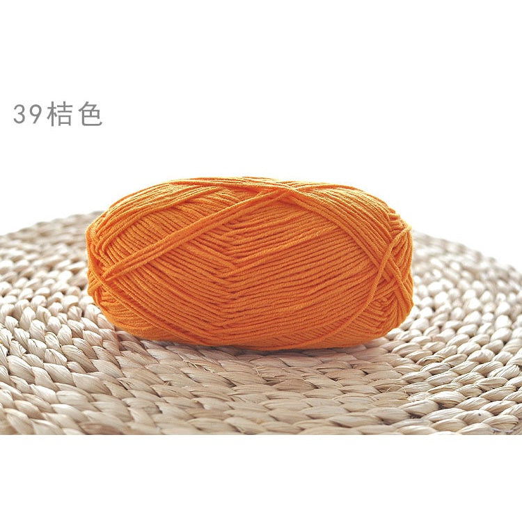 4ply Milk Cotton Yarn (36 - 67) / Meng Wawa Yarn/ Crochet Yarn/ Knitting Yarn/ Benang Kait Milk Cotton 雪妃尔萌娃娃4股牛奶线棉纱线