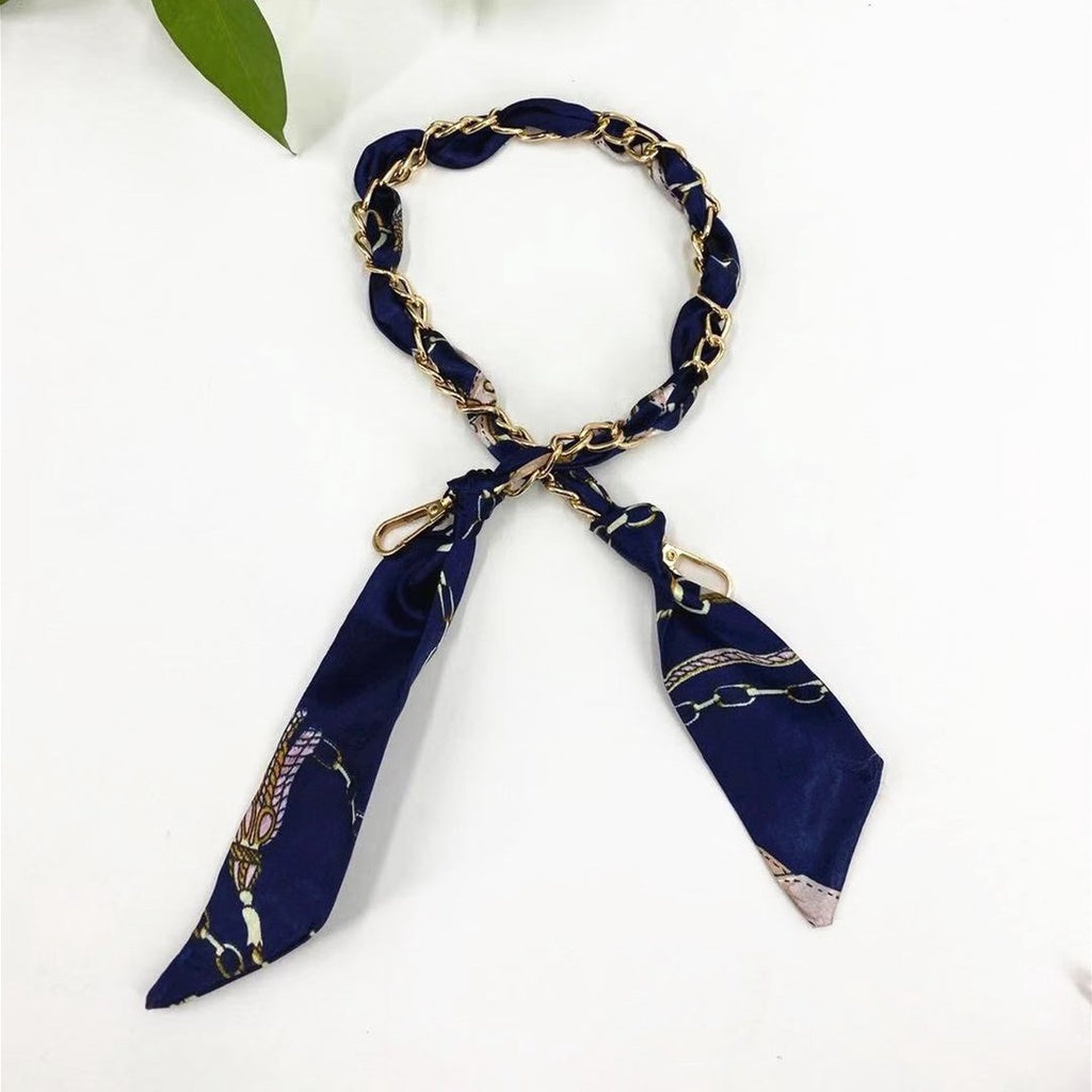 New Silk Scarf Chain DIY Woven Bag Hardware Accessories Portable Shoulder Strap