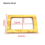 1 pair (2pcs) DIY bag accessories Wooden / Bamboo Bag Handle Wood Handle Pemegang Beg Kayu Bamboo Bag Handle