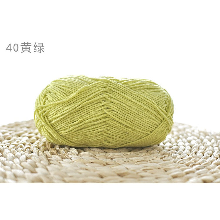 4ply Milk Cotton Yarn (36 - 67) / Meng Wawa Yarn/ Crochet Yarn/ Knitting Yarn/ Benang Kait Milk Cotton 雪妃尔萌娃娃4股牛奶线棉纱线