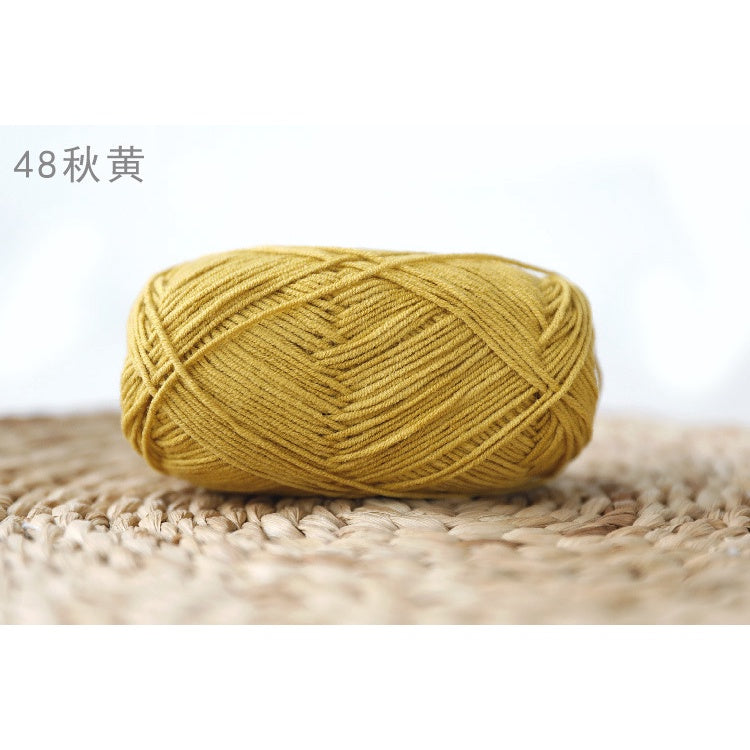 4ply Milk Cotton Yarn (36 - 67) / Meng Wawa Yarn/ Crochet Yarn/ Knitting Yarn/ Benang Kait Milk Cotton 雪妃尔萌娃娃4股牛奶线棉纱线