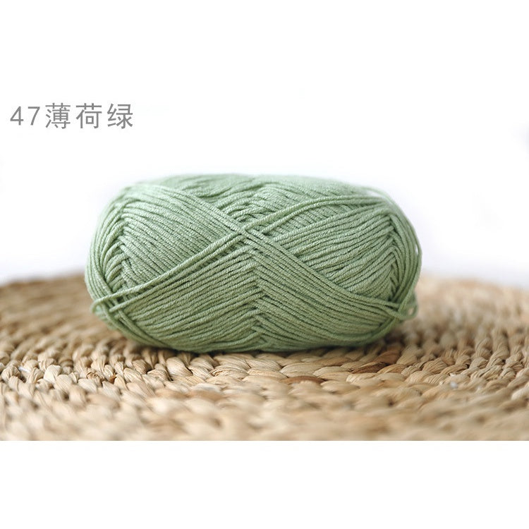 4ply Milk Cotton Yarn (36 - 67) / Meng Wawa Yarn/ Crochet Yarn/ Knitting Yarn/ Benang Kait Milk Cotton 雪妃尔萌娃娃4股牛奶线棉纱线