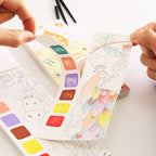 CLEARANCE - Children Coloring Note/ Watercolor Note/ Children Painting Sticky Note/Pocket Painting Note