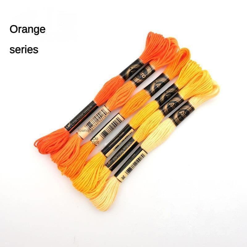 Airo 6pcs Embroidery Thread Mixed Color Pack Cross Stitch Thread Handmade DIY Embroidery Floss Benang Sulam  6色/混色刺绣线