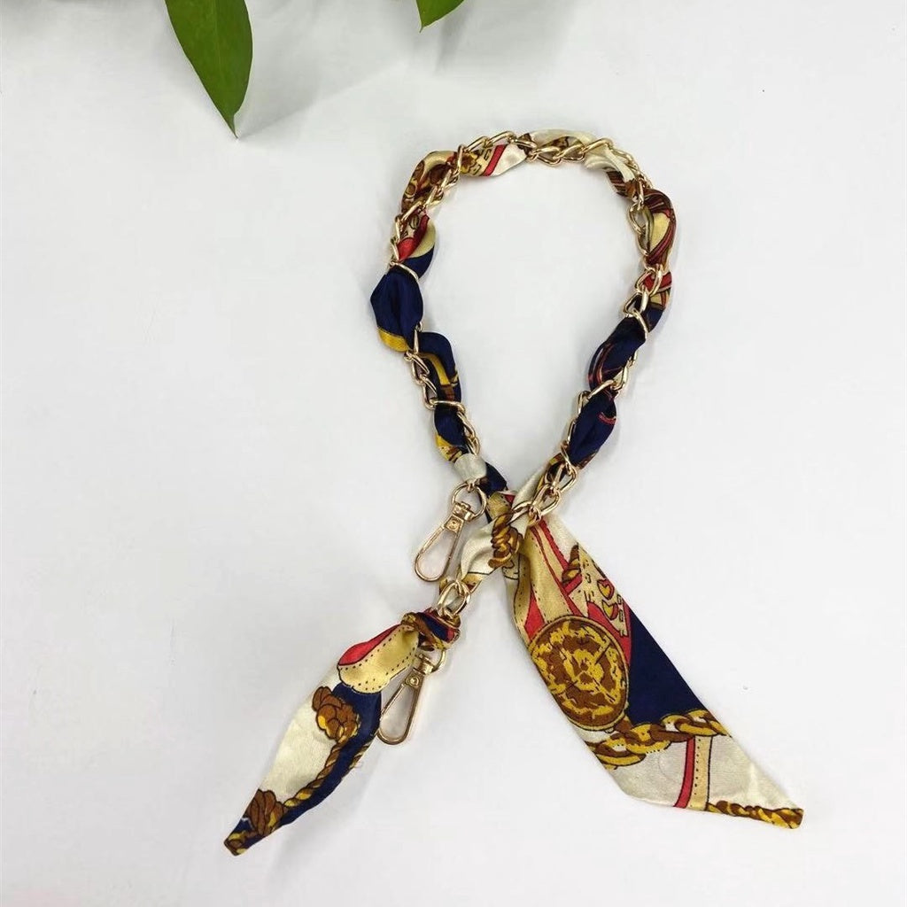 New Silk Scarf Chain DIY Woven Bag Hardware Accessories Portable Shoulder Strap