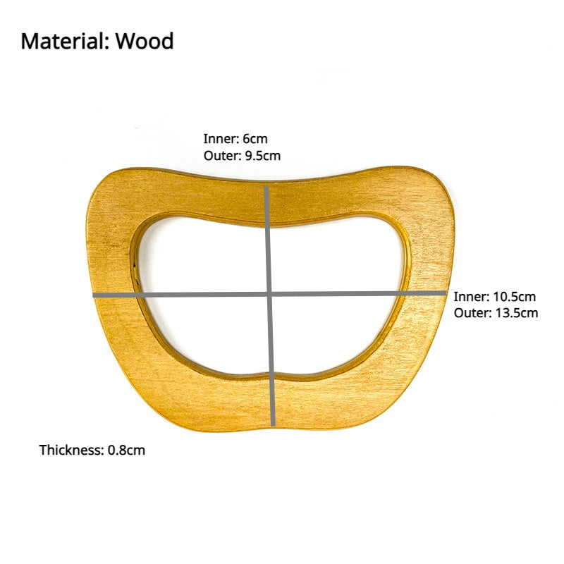 1 pair (2pcs) DIY bag accessories Wooden / Bamboo Bag Handle Wood Handle Pemegang Beg Kayu Bamboo Bag Handle