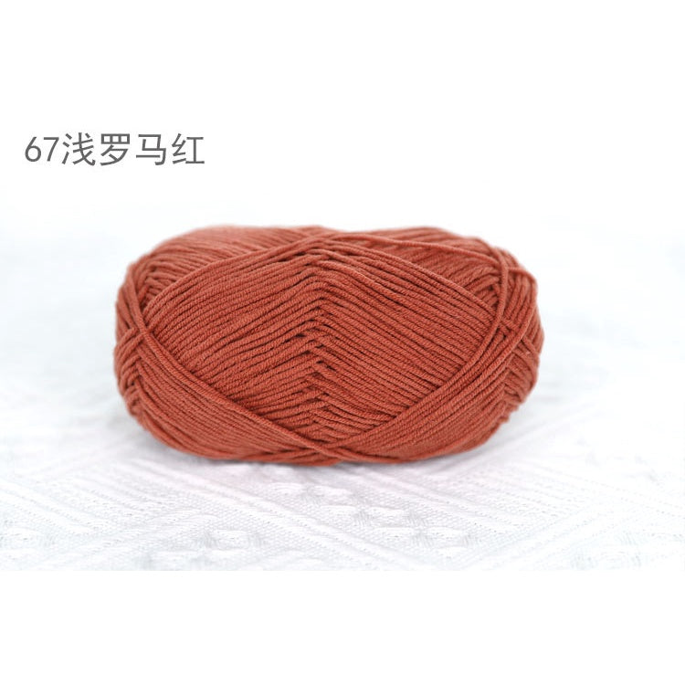 4ply Milk Cotton Yarn (36 - 67) / Meng Wawa Yarn/ Crochet Yarn/ Knitting Yarn/ Benang Kait Milk Cotton 雪妃尔萌娃娃4股牛奶线棉纱线