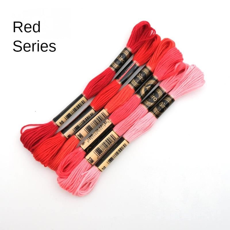 Airo 6pcs Embroidery Thread Mixed Color Pack Cross Stitch Thread Handmade DIY Embroidery Floss Benang Sulam  6色/混色刺绣线