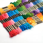 Airo 6pcs Embroidery Thread Mixed Color Pack Cross Stitch Thread Handmade DIY Embroidery Floss Benang Sulam  6色/混色刺绣线