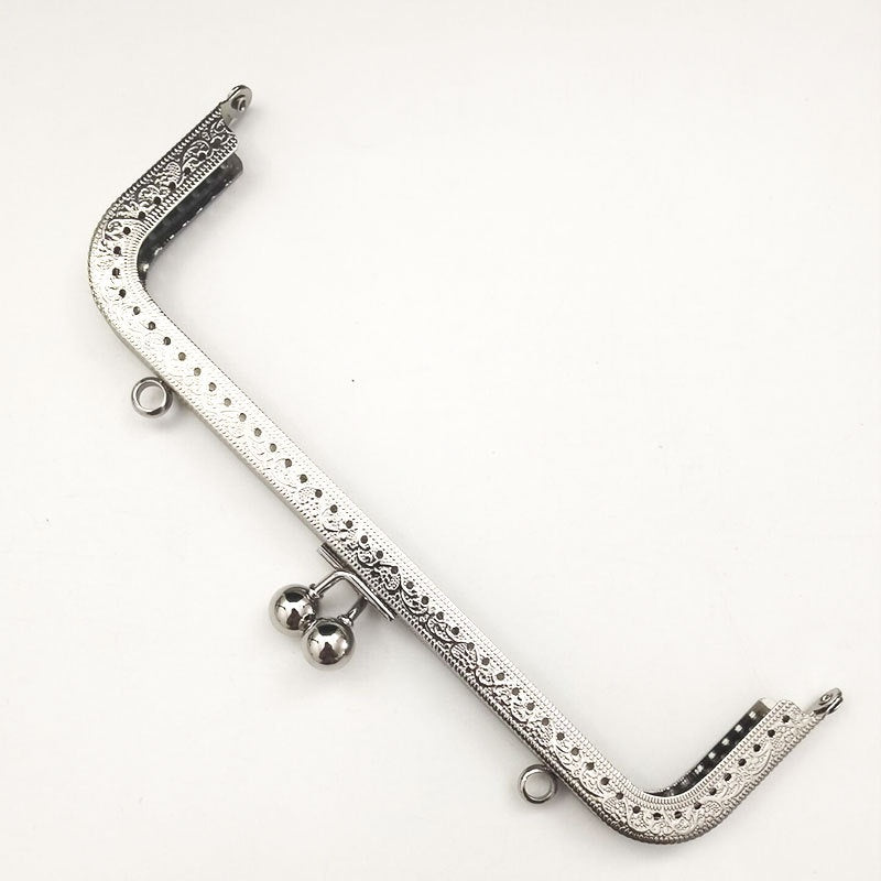 20.5cm Square Shape Kiss Lock Wallet Purse Frame DIY Crochet Purse Accessories Sewing Clasp Purse 口金钱包包包配件