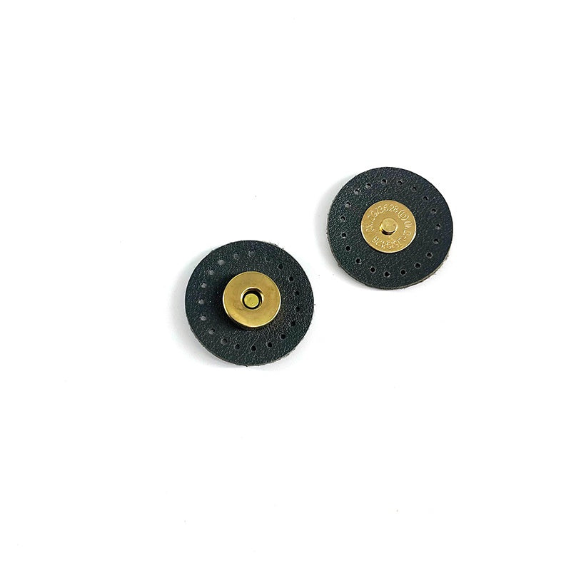 DIY Hand Sew/ sew on Magnetic Leather Snap Button Purse/Bag Accessories Multicolor round Leather Stitching Diameter 3cm