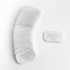 5pcs Handmade leather label tag handmade 圆角压花变色皮标