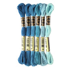 Airo 6pcs Embroidery Thread Mixed Color Pack Cross Stitch Thread Handmade DIY Embroidery Floss Benang Sulam  6色/混色刺绣线