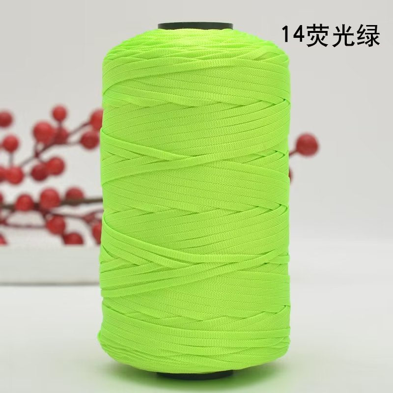 250g Flat Ribbon Yarn/ benang kait beg/ Icy Yarn/ Tape Yarn/ Tali Beg/ crochet yarn/ 丝光线/冰丝棉麻扁带线