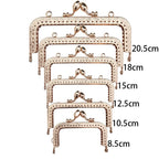 Square Shape Kiss Lock Rose Gold Colour Wallet Purse Frame DIY Crochet Purse Accessories Sewing Clasp Purse 口金钱包包包配件