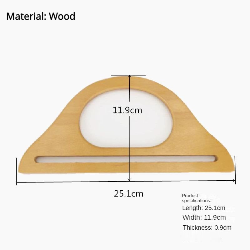 1 pair (2pcs) DIY bag accessories Wooden / Bamboo Bag Handle Wood Handle Pemegang Beg Kayu Bamboo Bag Handle