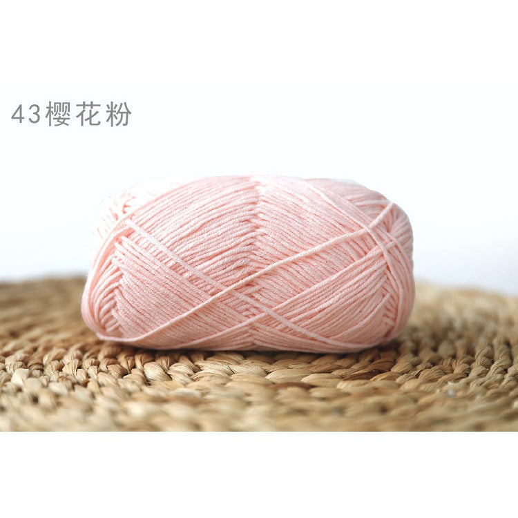 4ply Milk Cotton Yarn (36 - 67) / Meng Wawa Yarn/ Crochet Yarn/ Knitting Yarn/ Benang Kait Milk Cotton 雪妃尔萌娃娃4股牛奶线棉纱线