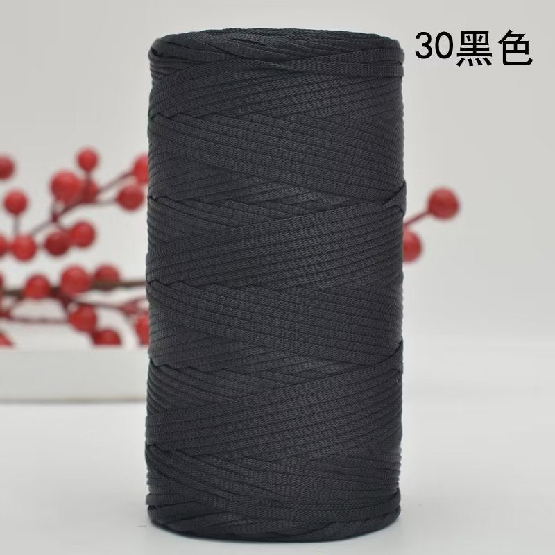 250g Flat Ribbon Yarn/ benang kait beg/ Icy Yarn/ Tape Yarn/ Tali Beg/ crochet yarn/ 丝光线/冰丝棉麻扁带线