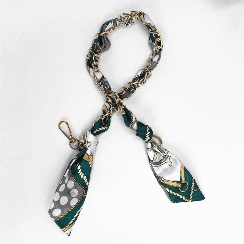 New Silk Scarf Chain DIY Woven Bag Hardware Accessories Portable Shoulder Strap