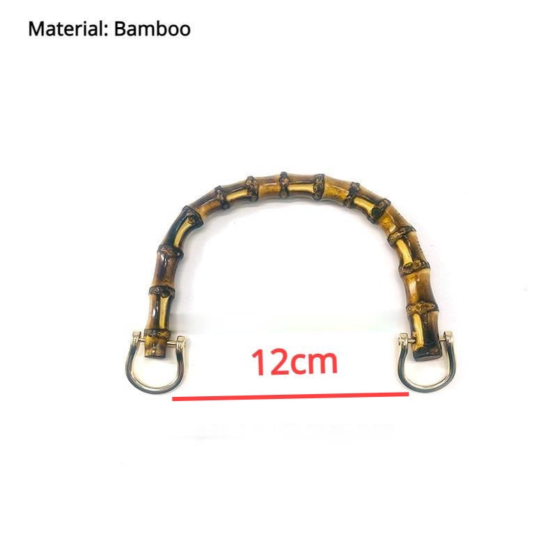 1 pair (2pcs) DIY bag accessories Wooden / Bamboo Bag Handle Wood Handle Pemegang Beg Kayu Bamboo Bag Handle