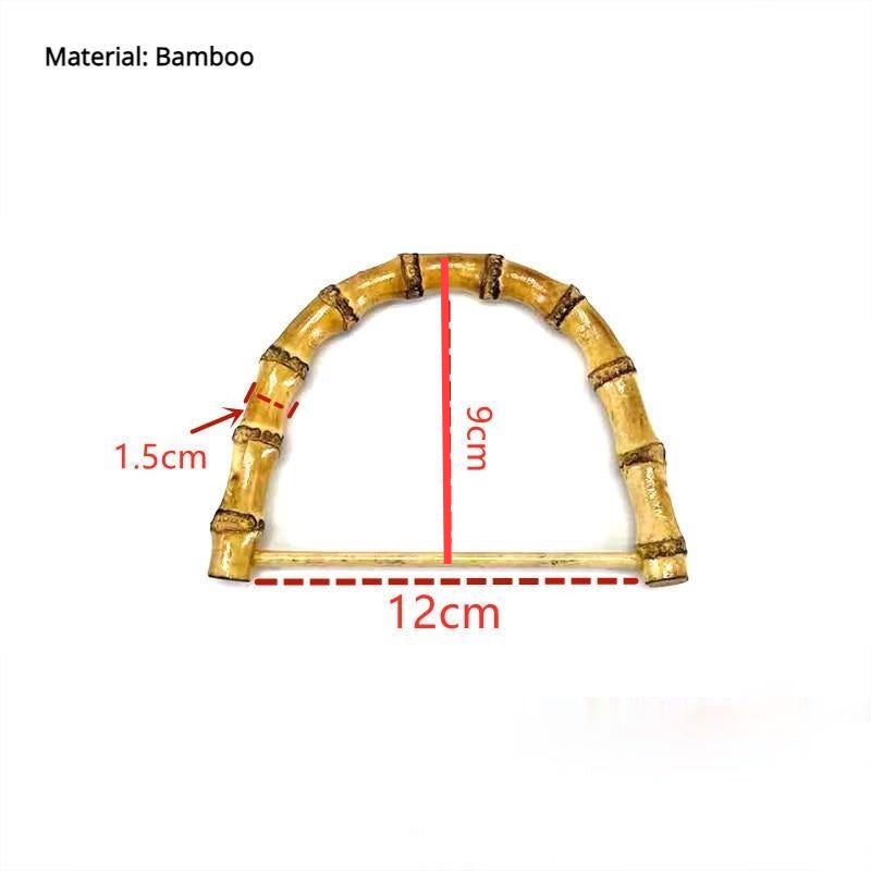 1 pair (2pcs) DIY bag accessories Wooden / Bamboo Bag Handle Wood Handle Pemegang Beg Kayu Bamboo Bag Handle