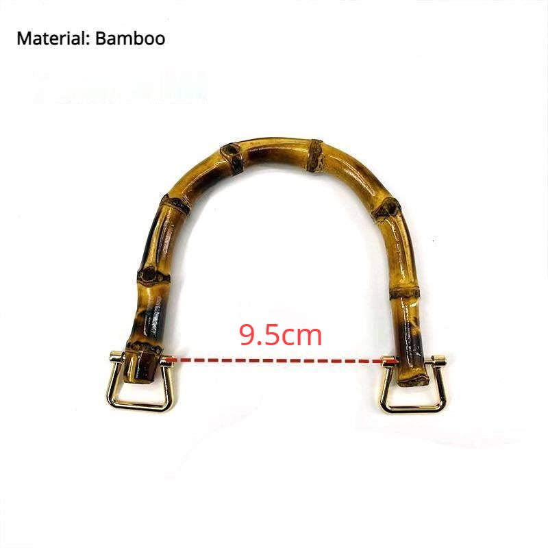 1 pair (2pcs) DIY bag accessories Wooden / Bamboo Bag Handle Wood Handle Pemegang Beg Kayu Bamboo Bag Handle
