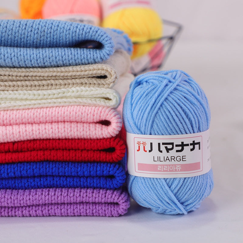Clearance - 25g Benang Kait/ 4ply Milk Cotton (Colour 51-66) Mini Yarn Hand Knitting/Crochet Cotton Yarn for Scarf/Sweater/Hat