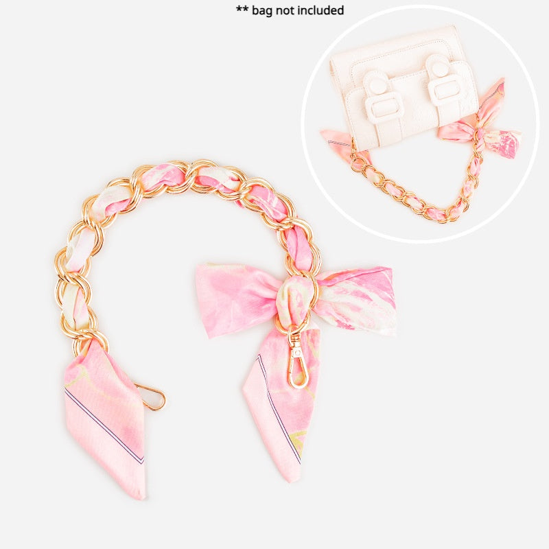 Bag Chain Bowknot Bag Strap Portable Purse Bag Accessories Decorative Ornaments Hand Strap underarm bag strap