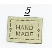 5pcs Handmade Microfiber Label Tag Color Tag Mini Tag handmade 迷你彩色手工制作标签