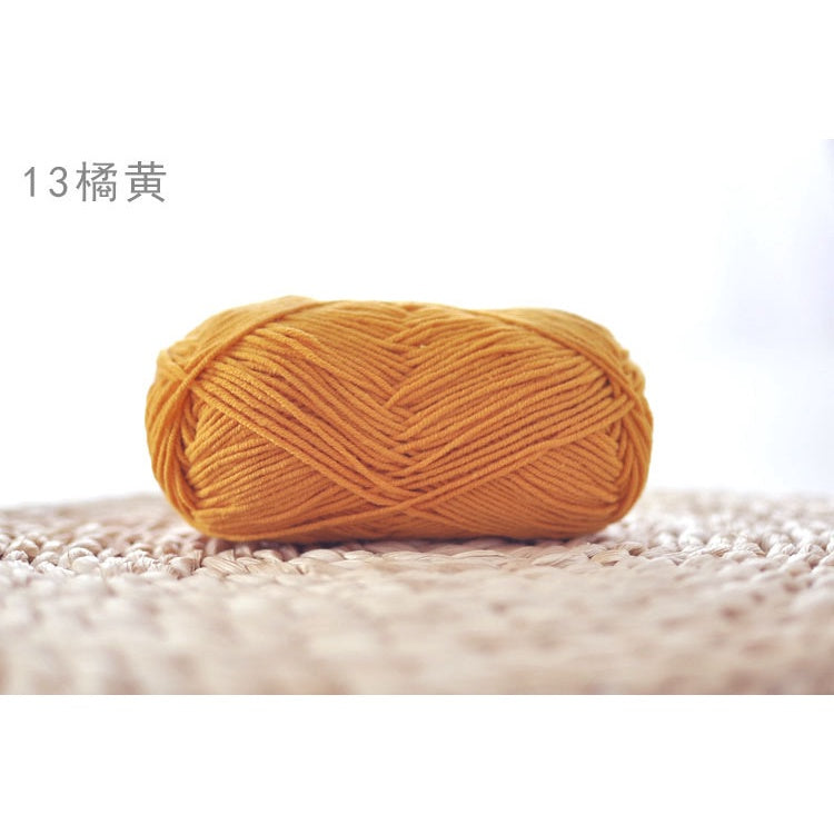 4ply Milk Cotton Yarn (01 - 35) / Meng Wawa Yarn/ Crochet Yarn/ Knitting Yarn/ Benang Kait Milk Cotton 雪妃尔萌娃娃4股牛奶线棉纱线