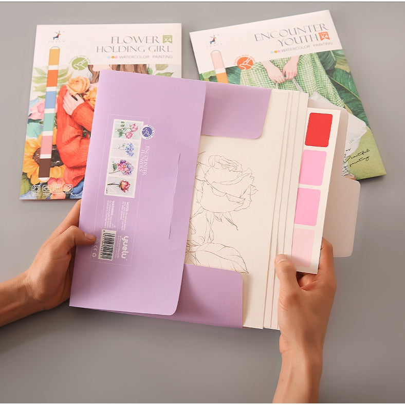 CLEARANCE Creative Watercolor Painting Book Decompression Coloring Book Graffiti Drawing Book Cartoon with Paint